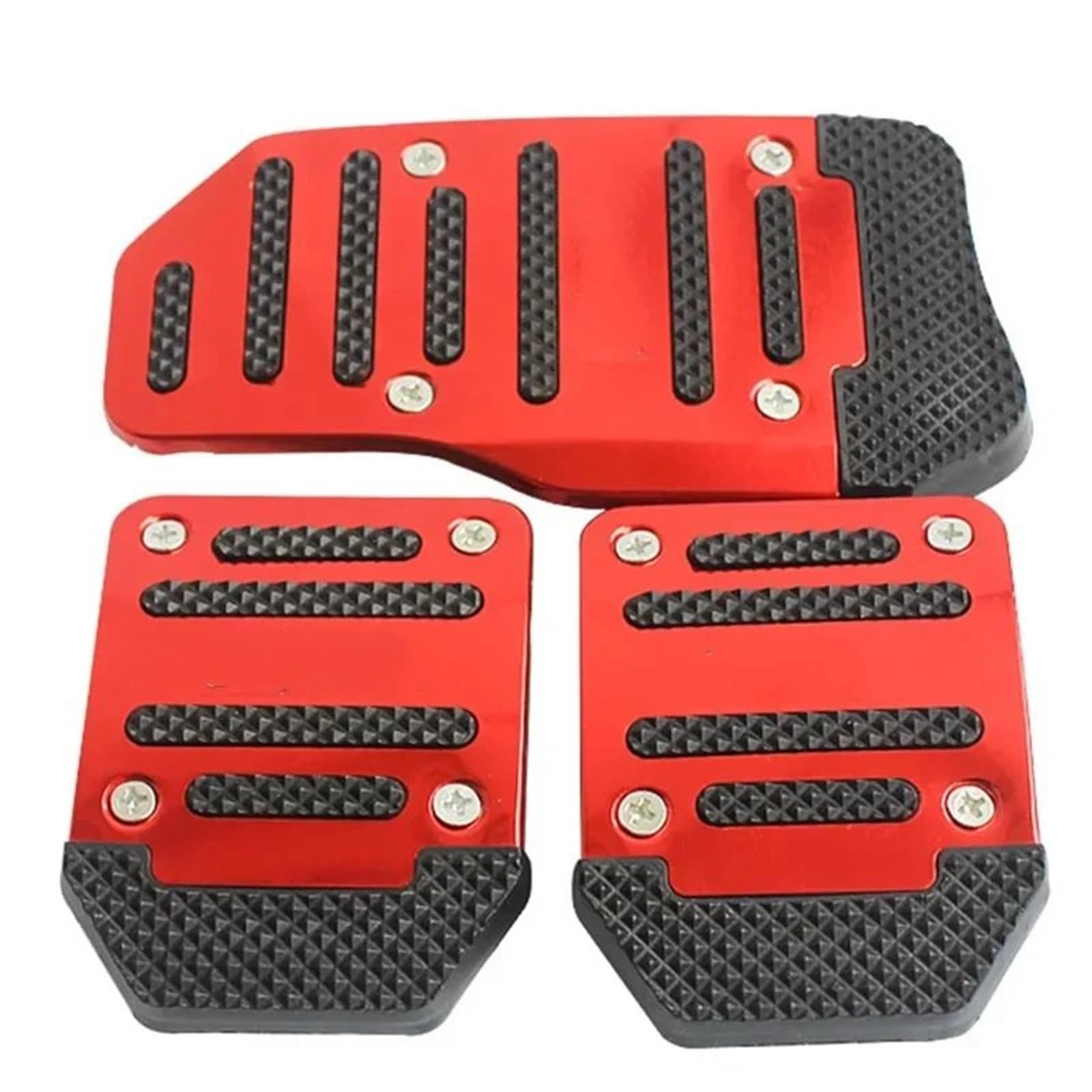 Repose-pieds Voiture AMIUHOUN - Lot De 3, Aluminium Antidérapant, Pour Accélérateur Et Frein - Universel, Facile à Poser