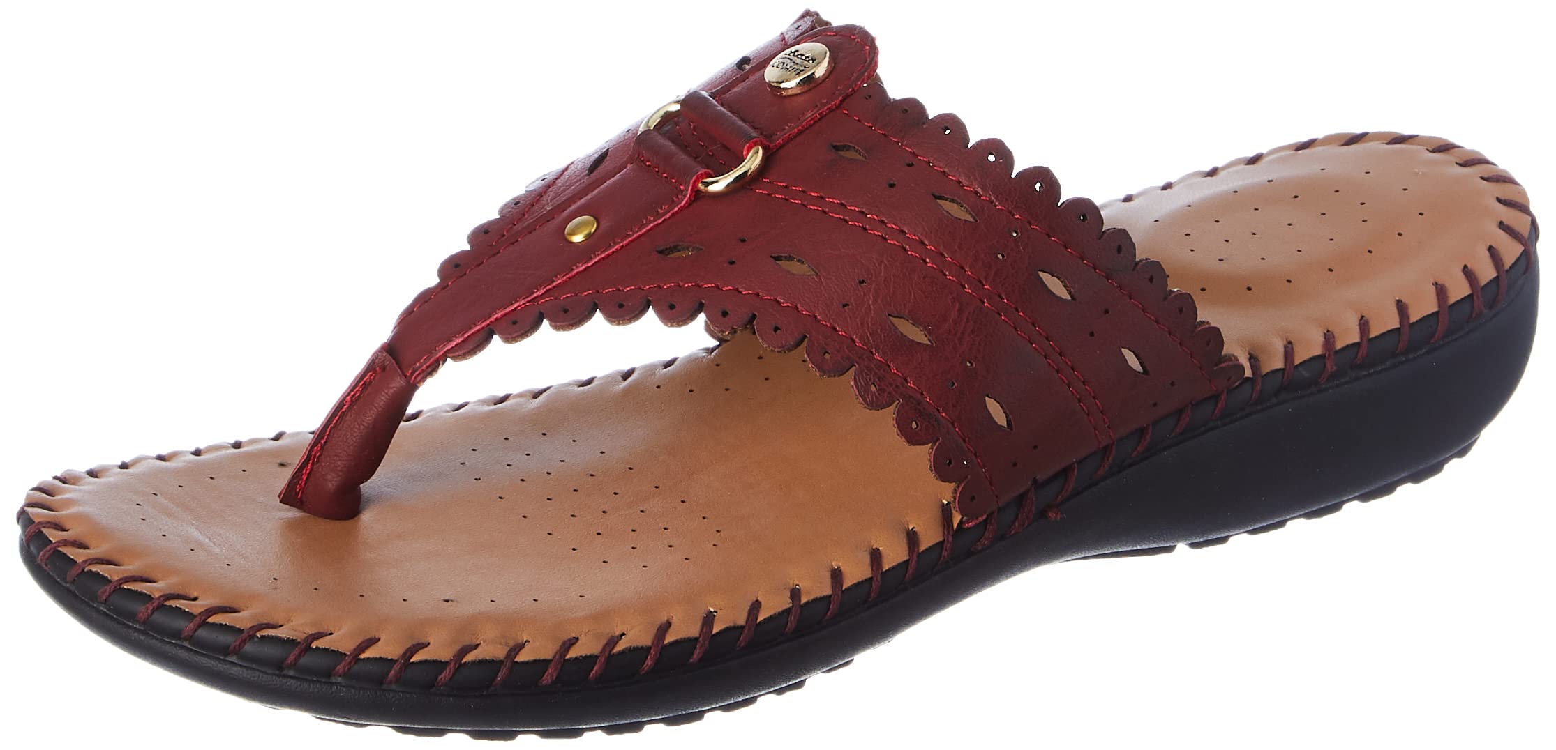 womens SOLITAIRE THONG E RED Flats - 6 UK (5715489)