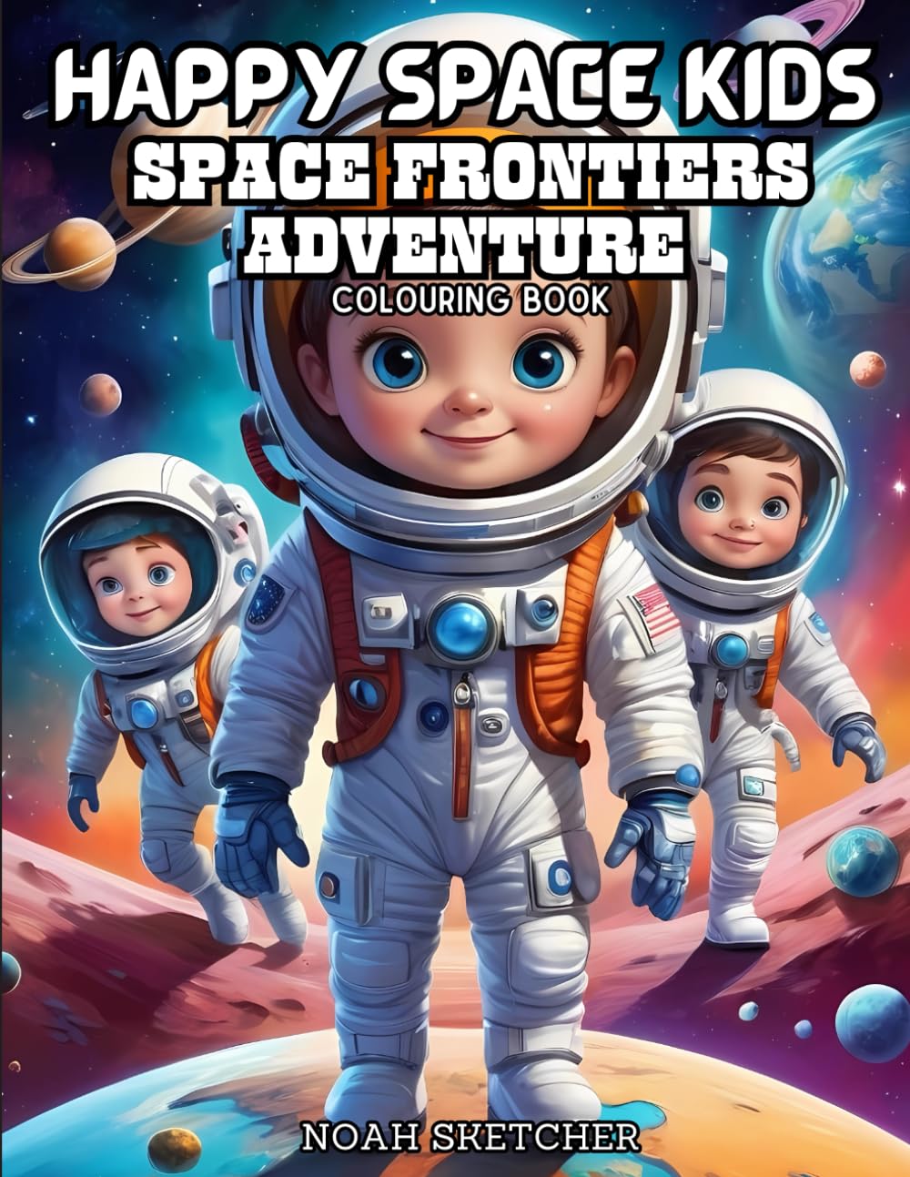 SPACE FRONTIERS COLOURING BOOK: Perfect for Little Explorers Who Dream of Stars, Space Travel and Adventure (HAPPYSPACE KIDS)