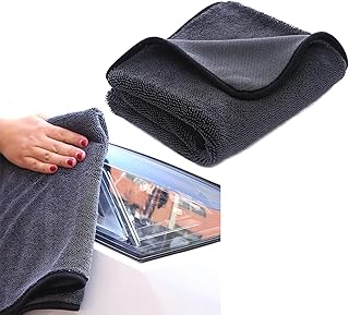 Twist Pile Microfiber Cloth, Large Microfiber Towels for Cars, Car Wash Towels Drying, Car Towels Microfiber Drying (19.7 * 23.6 in)