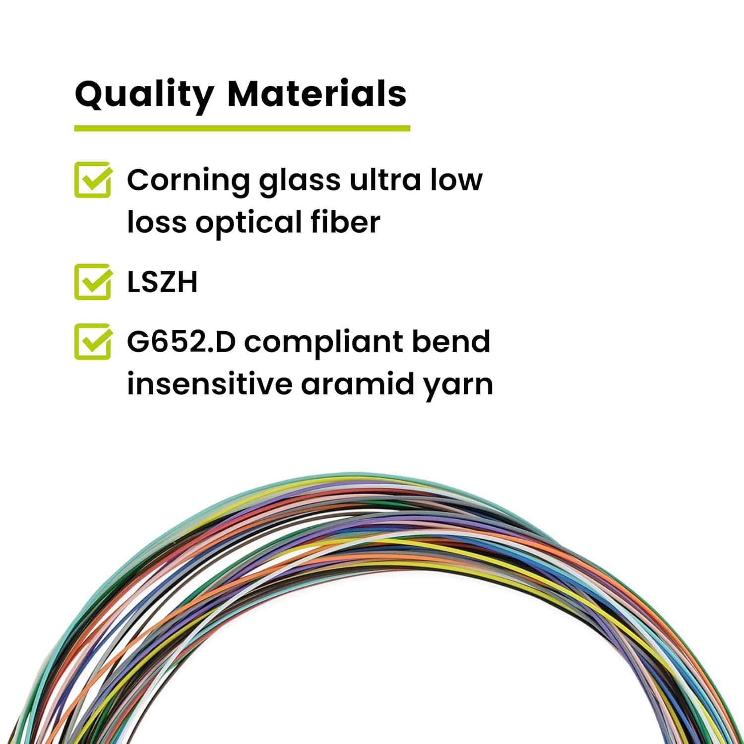 TRUE CABLE Simplex LC/APC OS2 Singlemode Fiber Optic Pigtail, 9/125 900um Tight Buffer, 0.9mm LSZH Jacket for Fusion Splicing, 2 Meter (6.5ft)