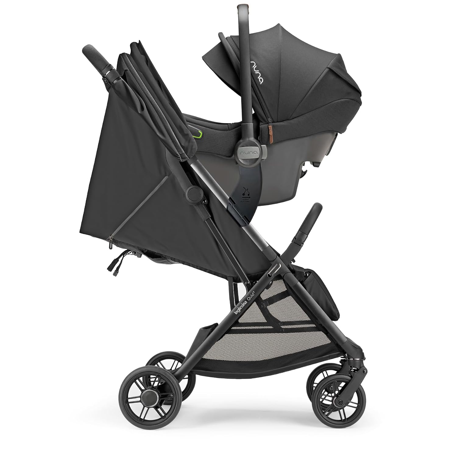 Inglesina Quid³ Stroller Car seat Adapter for Infant car Seats - Compatible with Nuna, Maxi-Cosi, Cyber and Clek Models, Easy to Attach, Secure and Convenient for Your Baby’s Stroller Travel System