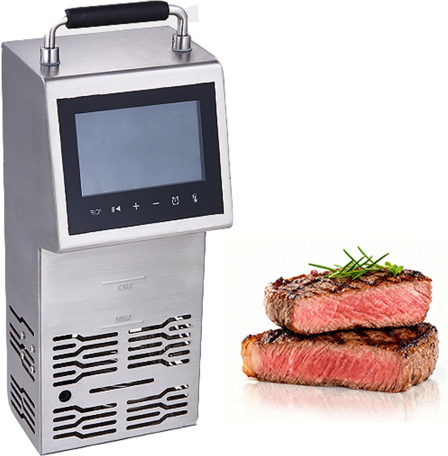 Cuiseur sous Vide 80 L, 2000 W, à Circulation Rapide, avec Affichage, Cycle d'eau 3D, idéal pour Les Steaks et Les Filets de Poisson.