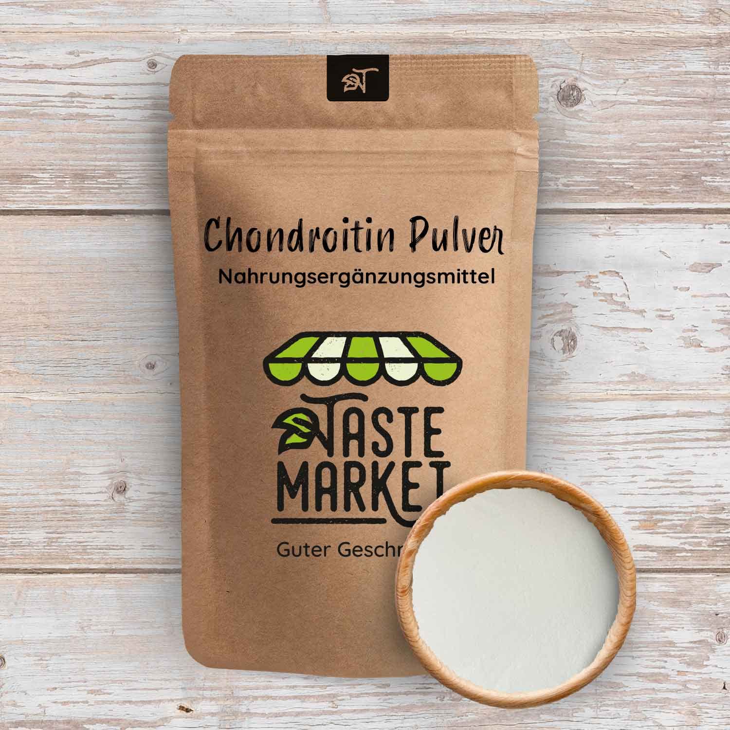 2 x 100 g Chondroitin Pulver | ohne Zusätze | fein gemahlen | Chondroitinsulfat