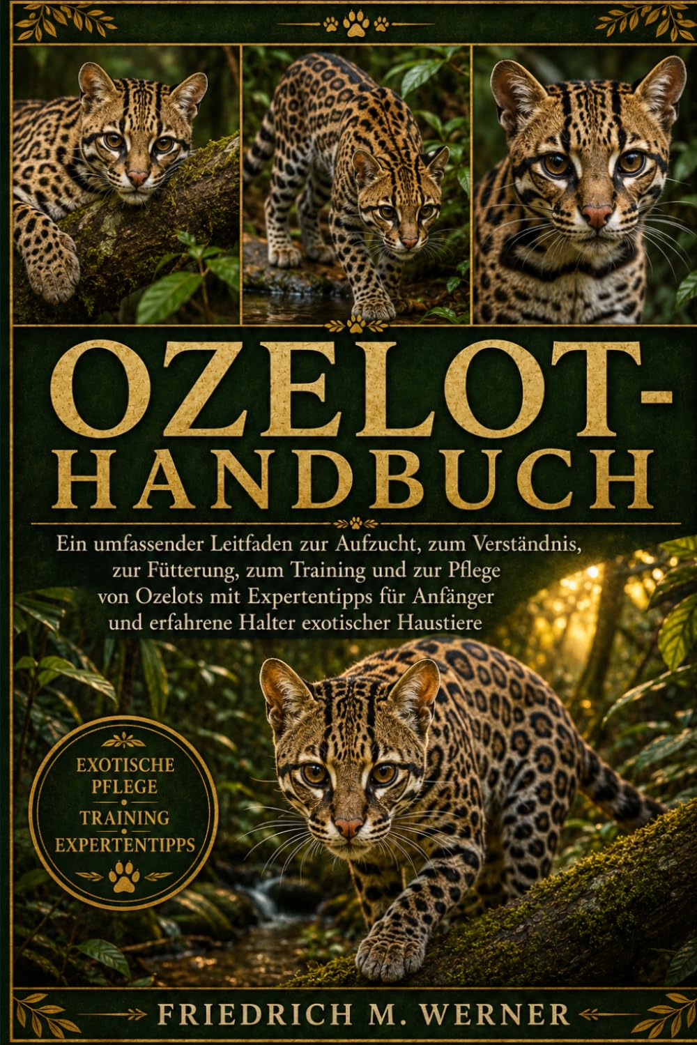 Ozelot-Handbuch: Ein umfassender Leitfaden zur Aufzucht, zum Verständnis, zur Fütterung, zum Training und zur Pflege von Ozelots mit Expertentipps für ... und erfahrene Halter exotischer Haustiere