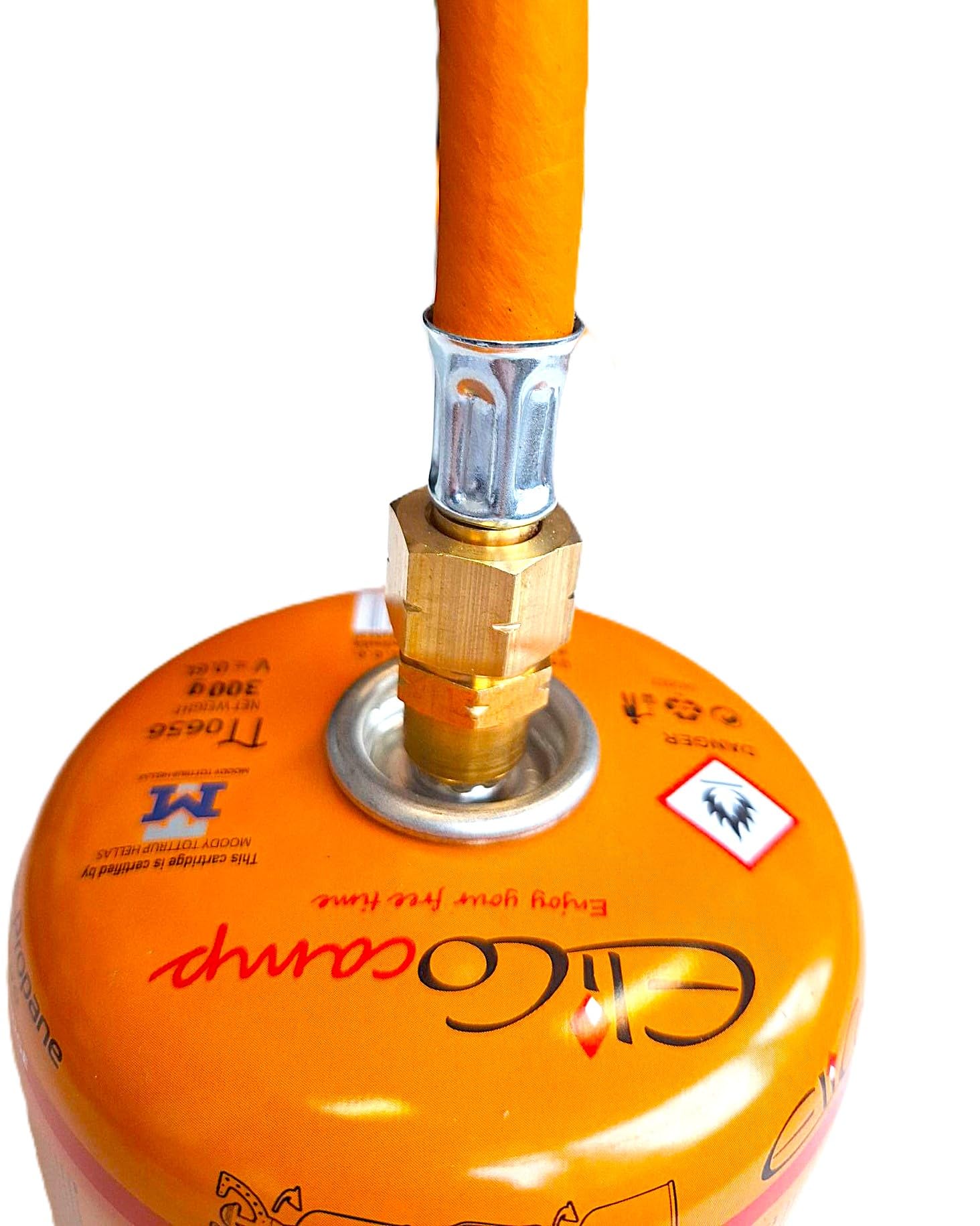 Adattatore di gas da 7/16" IG sinistra a 3/8" IG sinistra per cartucce di gas, bruciatore a gas, bruciatore a saldatura, adattatore per cartuccia, connettore per gas da campeggio, bruciatore
