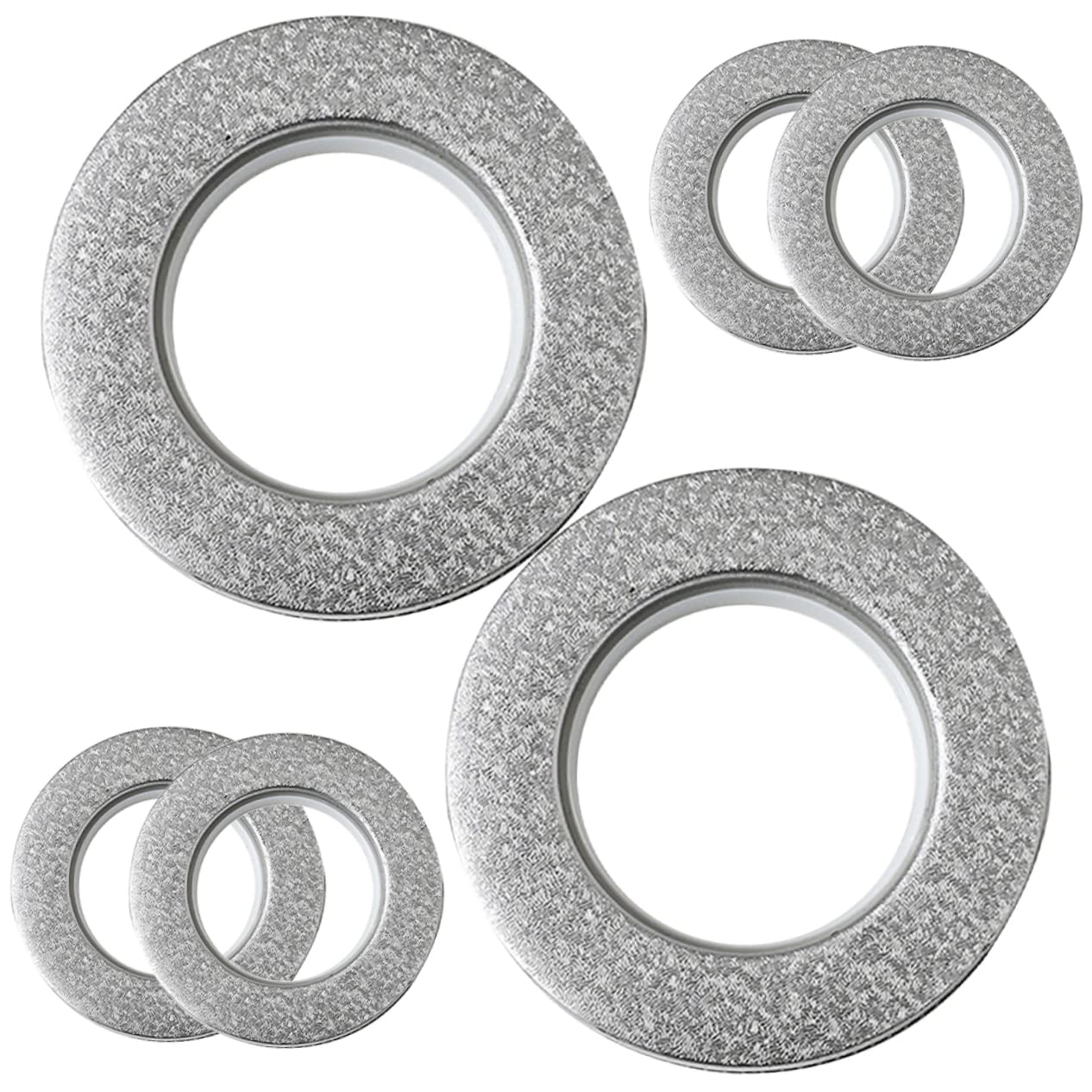 PRETYZOOM Elegant Plastic Curtain Grommets 6pcs Drapery Eyelet Strong Construction Smooth Decorative for Room