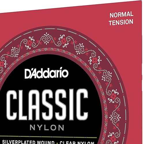 Miniatura 4 de D'Addario Cuerdas de guitarra clásica de nailon para estudiantes, EJ27N, Guitalele, tensión normal, tamaño 1/2, juego de 6 cuerdas, paquete de 1