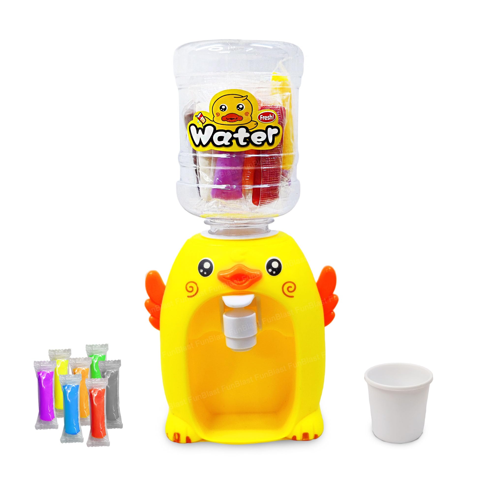FunBlast Duck Toy with Water Dispenser and Clay for Kids - Mini Duck Toy for Kids, 10 Pcs Clay for Art and Craft for Kids, Cute Duck Toy Play Set for 3+ Years Old Kids (Multicolor) (B0CHFGTH77) Amazon Price History, Amazon Price Tracker