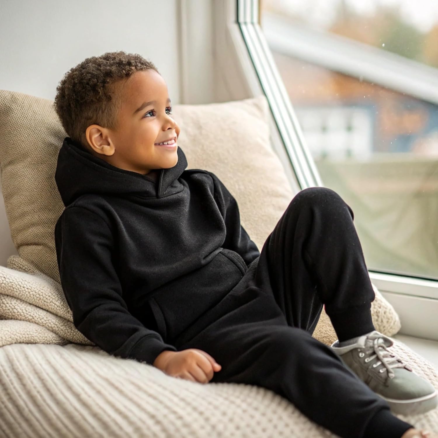 Boys Fleece Sweatpants, 3-Pack Jogger Pants for 4-8 Years - Image 6