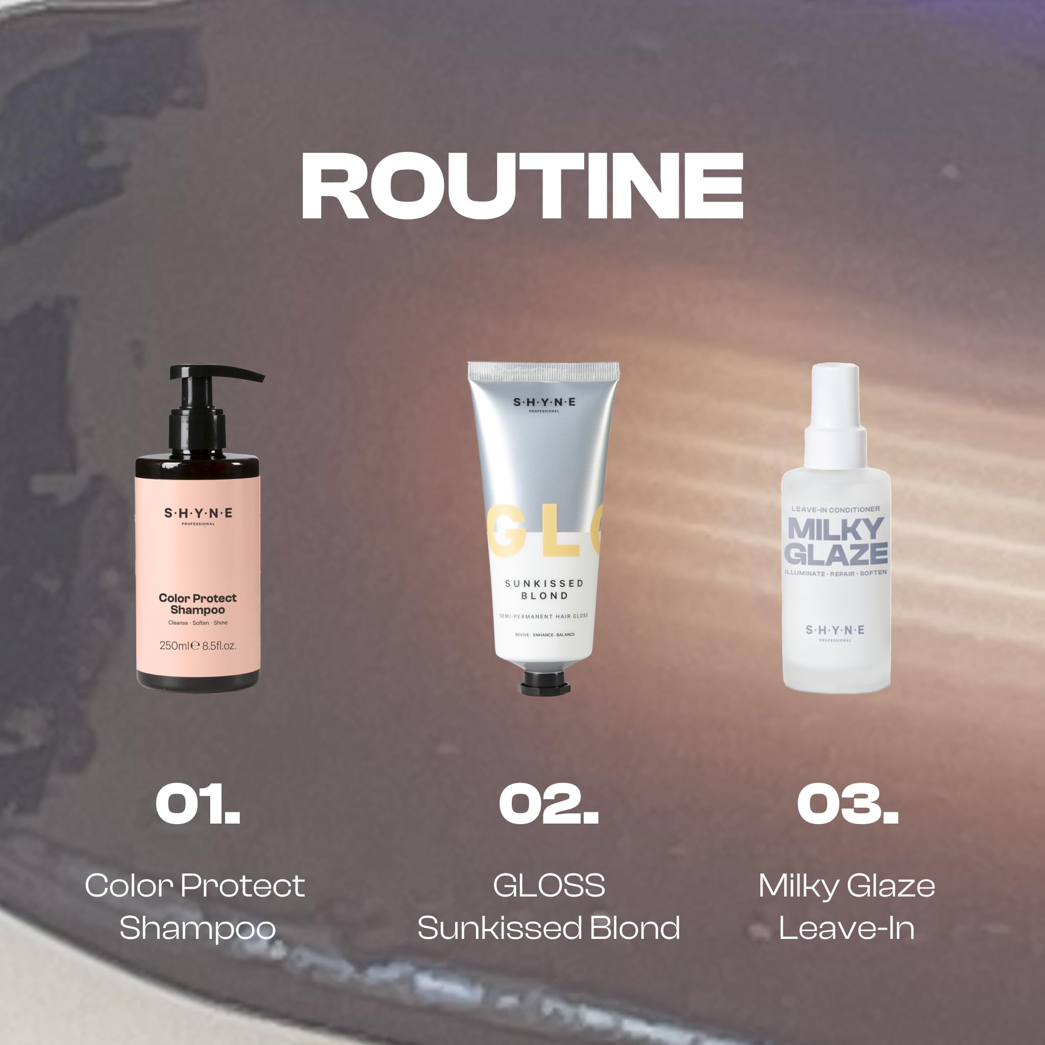 SHYNE - Gloss | Sunkissed Blond - tratamiento de brillo para cabello rubio, cuidado intensivo del cabello con queratina y provitamina B5 para un cabello brillante y liso, sin parabenos, sin ftalatos