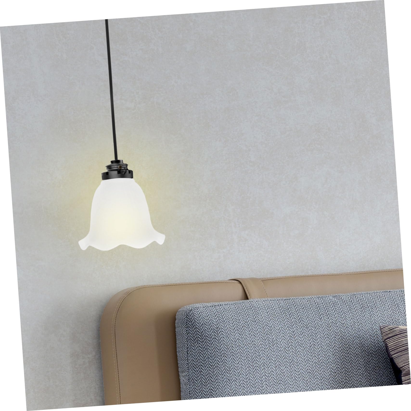 WATIIFUFU Creative Glass Pendant Light Shade DIY Hanging Lamp Shade for Ceiling Lighting Elegant and Modern Design for Home Décor for Living Room and Bedroom - Image 2