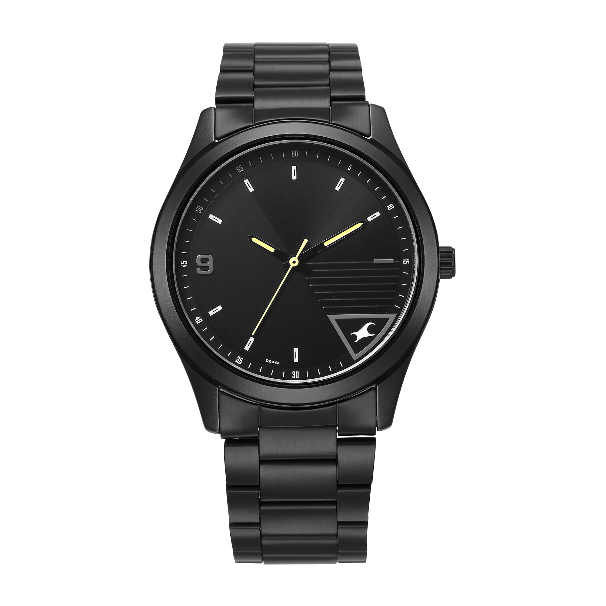 Fastrack Stunners Quartz Analog Black Dial Black Metal Strap Watch for Guys - 3317NM01-picture-14