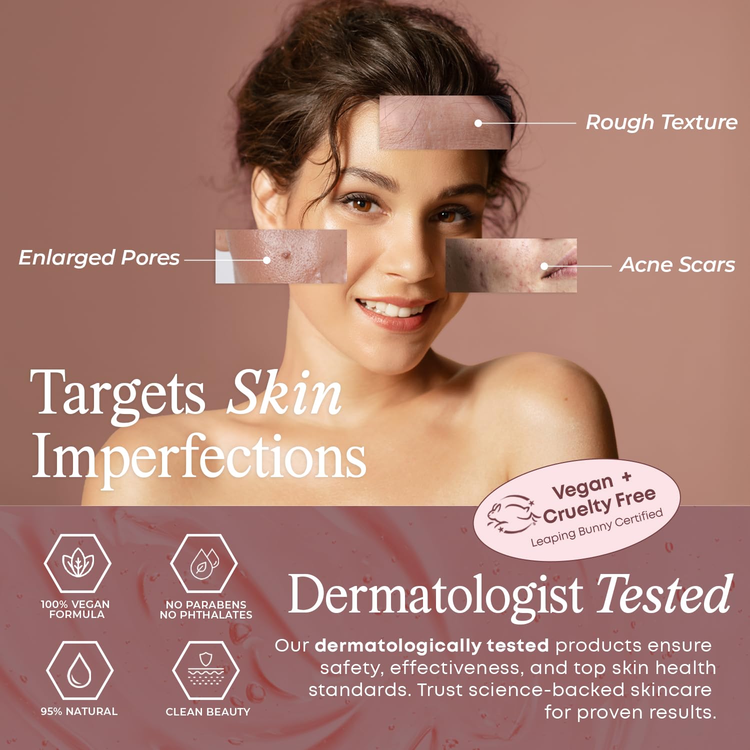 Serenity Dew Collagen & Peptides Face Serum - Dermatologist Tested Anti-Aging Korean Skin Care - Firms Hydrates Improves Skin Tone - Clean Vegan Beauty Formula - 1.69 Fl Oz - Image 6