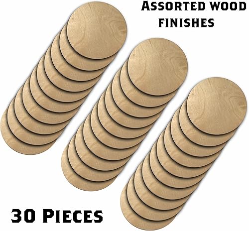 Miniatura 5 de Resistente y grueso, fabricado en los Estados Unidos, piezas cuadradas de madera en blanco sin terminar, posavasos, salvamanteles, pirografía,