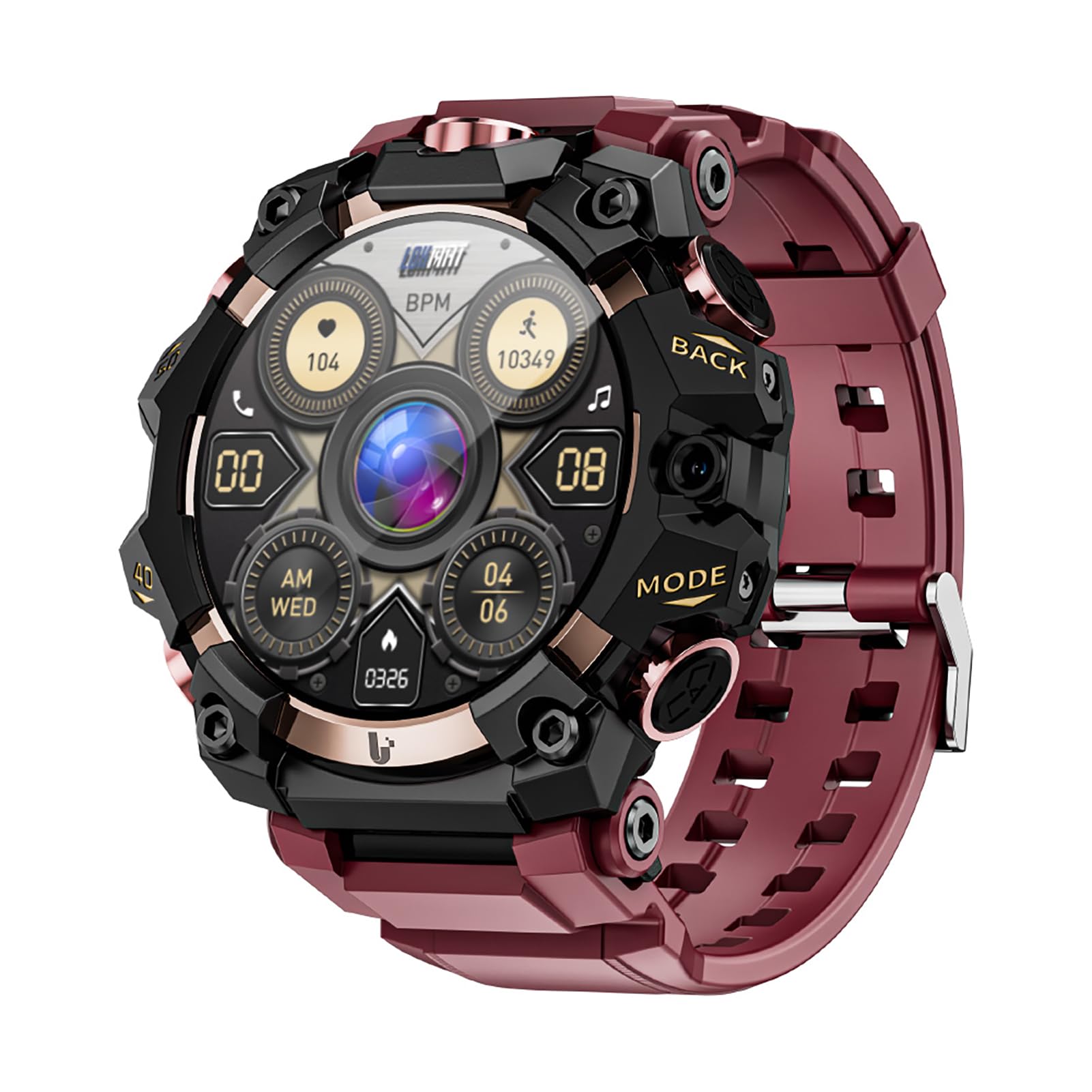 Reloj inteligente con ranura SIM llamadas WiFi y rastreador de ejercicios 8