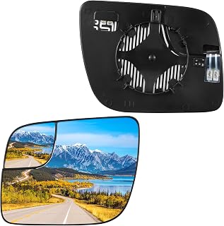 BDFHYK Driver Side Heated Mirror Glass Compatible with 2011-2019 Explorer, Side View Mirror Glass with Backing Plate, Replaces BB5Z17K707 BB5Z17K707A BB5Z17K707B