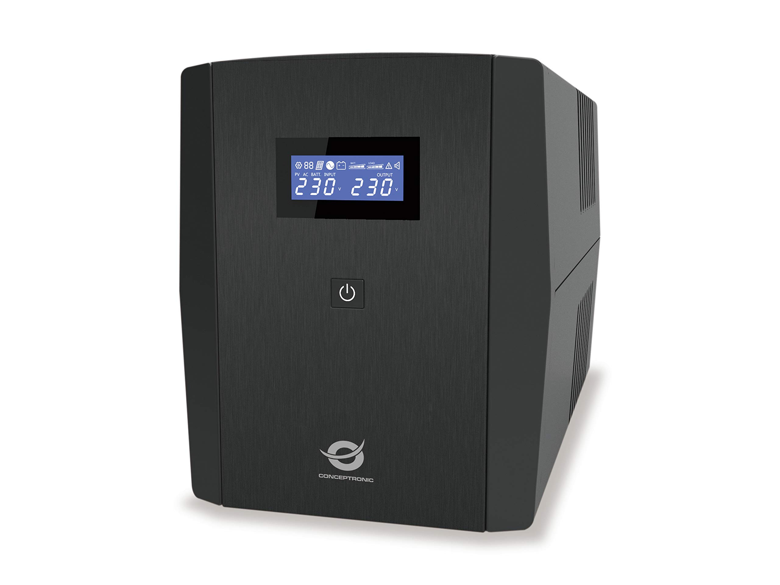 Conceptronic ZEUS04EM Línea interactiva 2200VA 5salidas AC Sistema de alimentación ininterrumpida (UPS) ZEUS04EM, 2200 VA, 1320 W, 220 V, 240 V, 220 V, 240 V