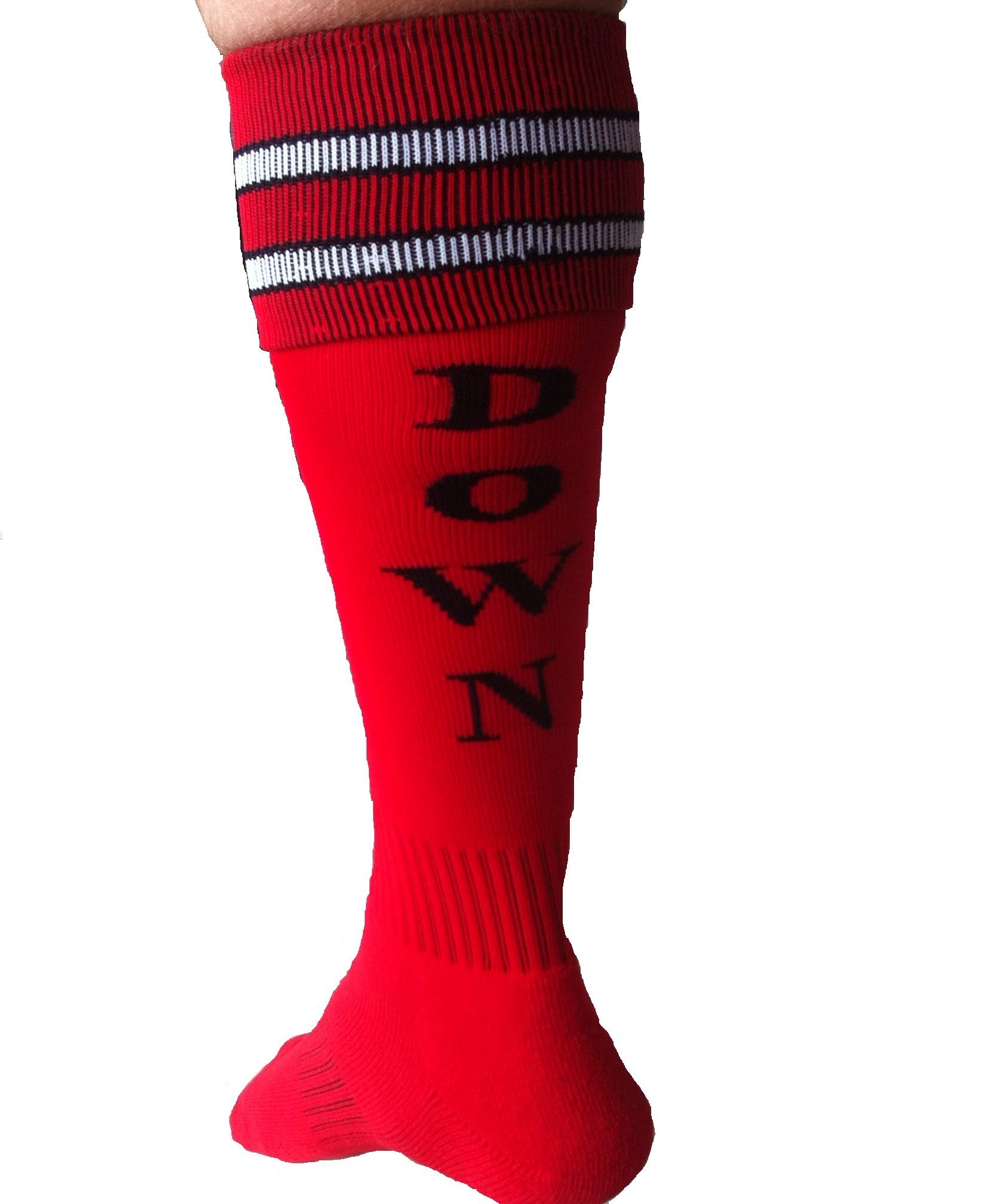 Wigi Red Down Down Shiggy Socks On On Foot Hash Desertcart