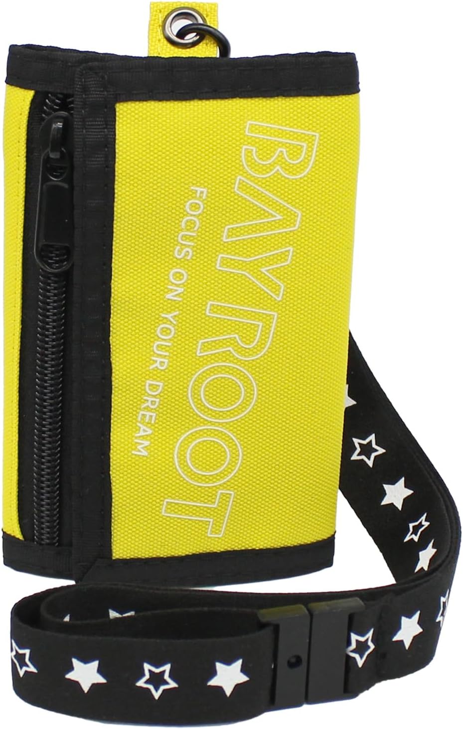 [BayRoot] 財布 さいふ こども 子ども こども用 子供用 キッズ おとこのこ 男の子 小銭入れ 小学生 中学生 ネックストラップ ひも 付き 黄色 （ イエロー ）