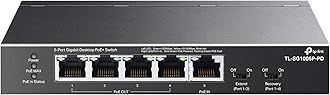 TP-Link TL-SG1005P-PD | 5 Port Passthrough Gigabit Ethernet Switch | 1 PoE++ in@90W, 4 PoE+ Output up to 66W | Plug & Play | Extend Mode | QoS, IGMP, Auto Recovery | PoEPowered ONLY, Free Expert Help