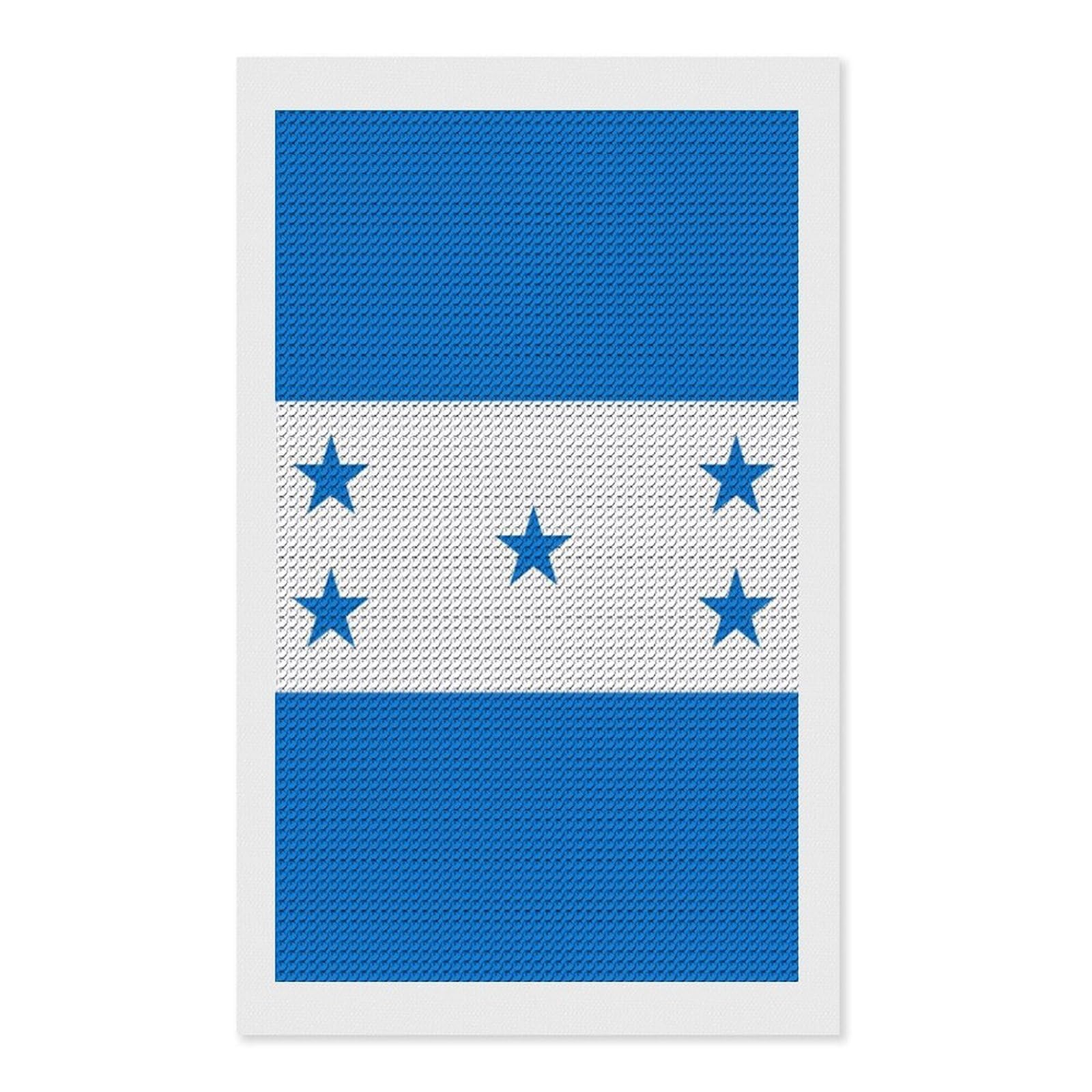 Nclqvjxzkhw Style Flag Of Honduras Diamond Art Painting For Adult Round Diamonds Pictures Arts Crafts Home Wall Decor 12"X20"