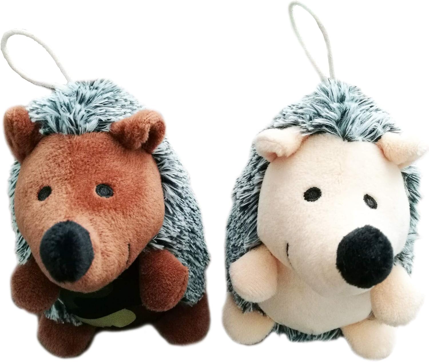 OEXEO Puppy Toys,2 Pack Pet Squeaky Toys Stuffed Plush Hedgehog Dog Toys