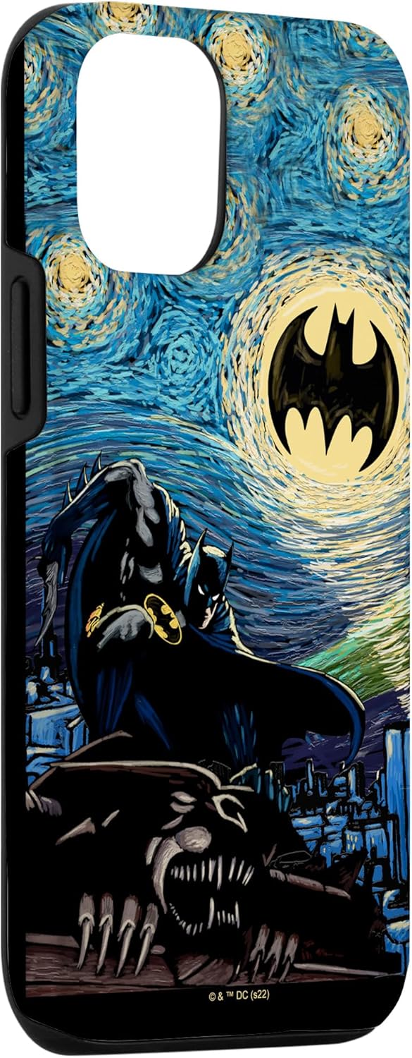 DC Comics Batman Starry Night Style Painting Case for iPhone 12/12 Pro