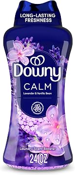 Downy Calm In-Wash Laundry Scent Booster Beads, Soothing Lavender and Vanilla Bean Scent, 24 oz, Laundry Scent Beads, Long-Lasting Freshness