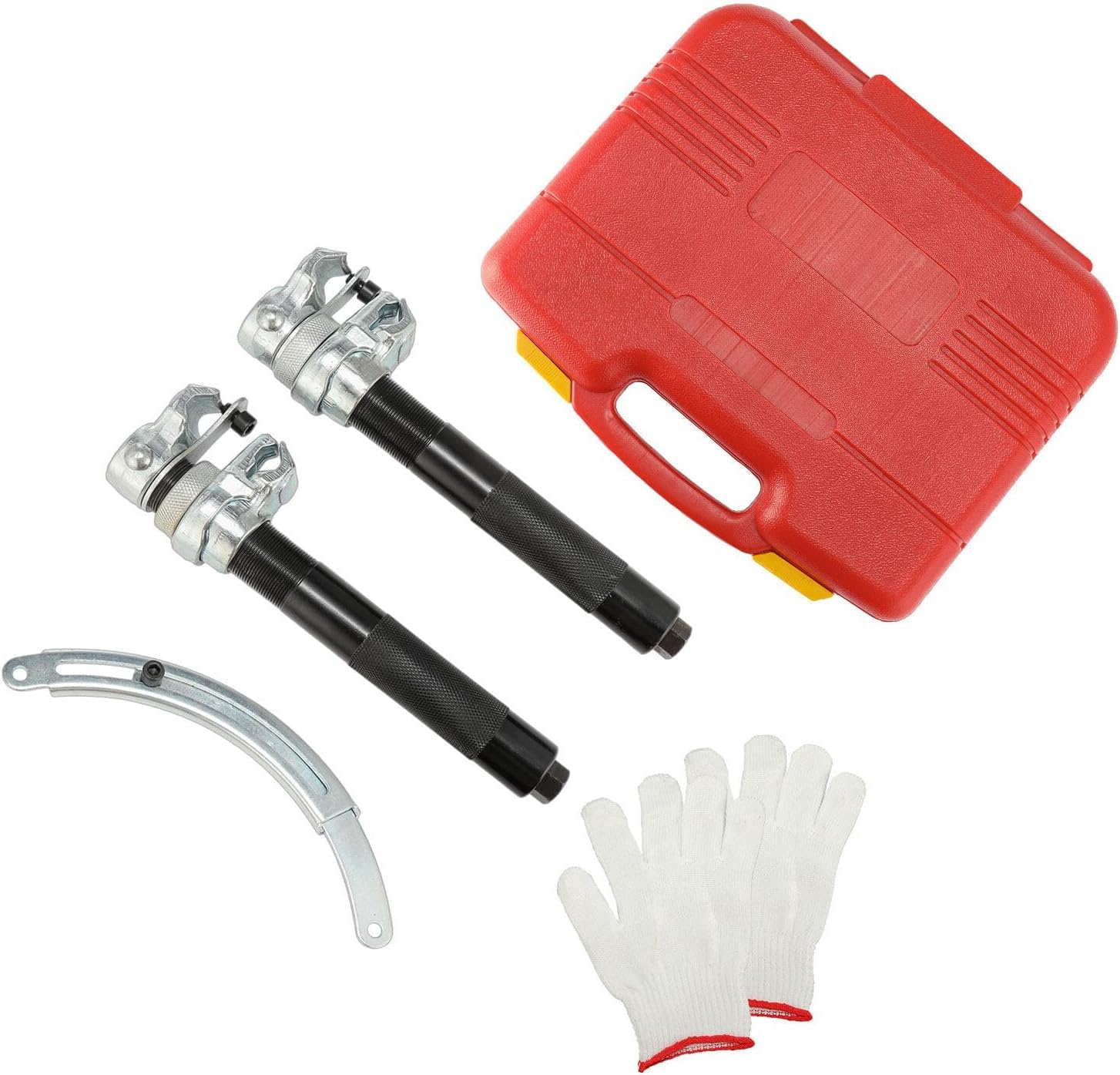 Juego de 2 tensores de muelles universales para coche, coche, profesional, amortiguador, herramienta de bajada 1,2T, con soporte de seguridad para coches, camiones, ATV, UTV