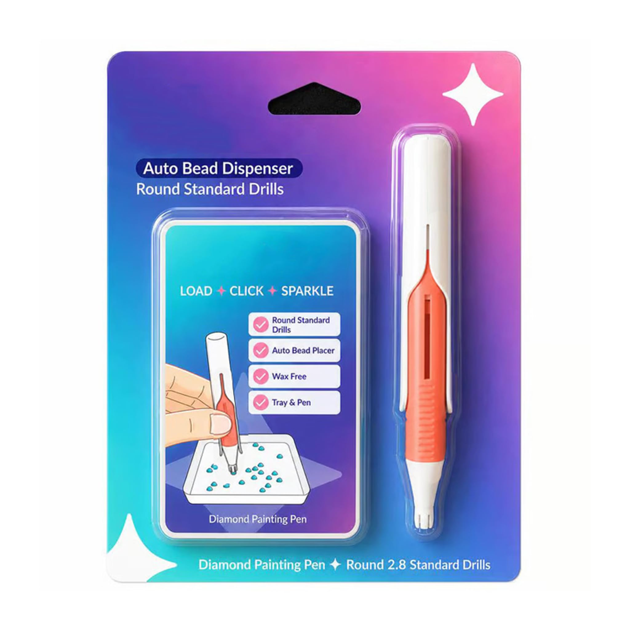 Automatic Diamond Painting Bead Dispenser Diamond Art Pen Accessory Kit(C3)
