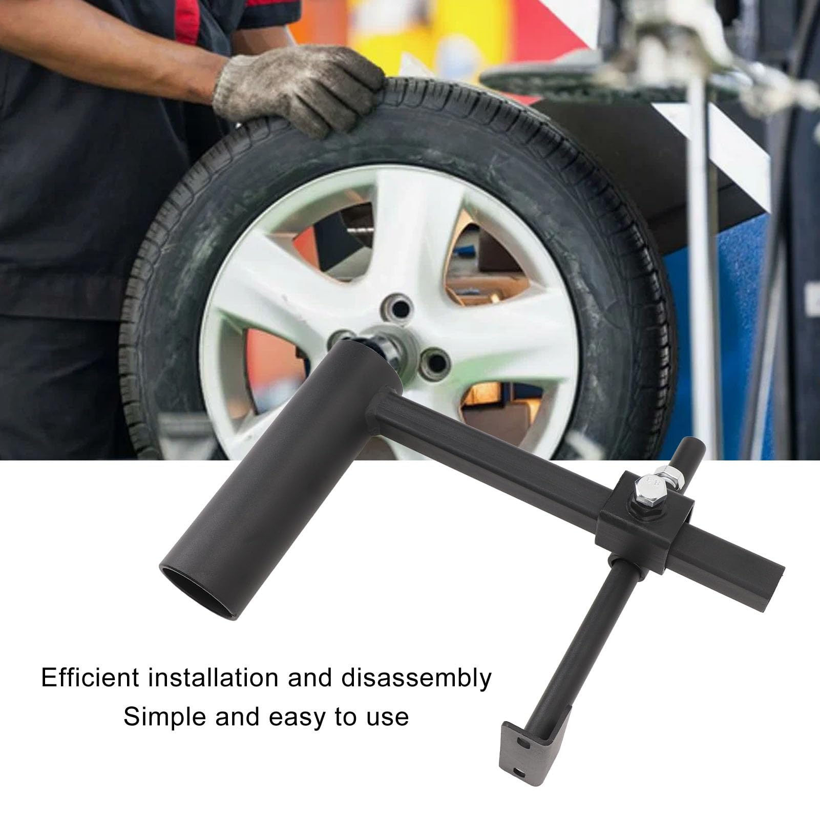 Kit de Cabeza de Pato para Cambiador Manual de Neumáticos - Herramienta de Acero Resistente para Montar y Desmontar Fácilmente Neumáticos de Automóvil - Compacto, Duradero y