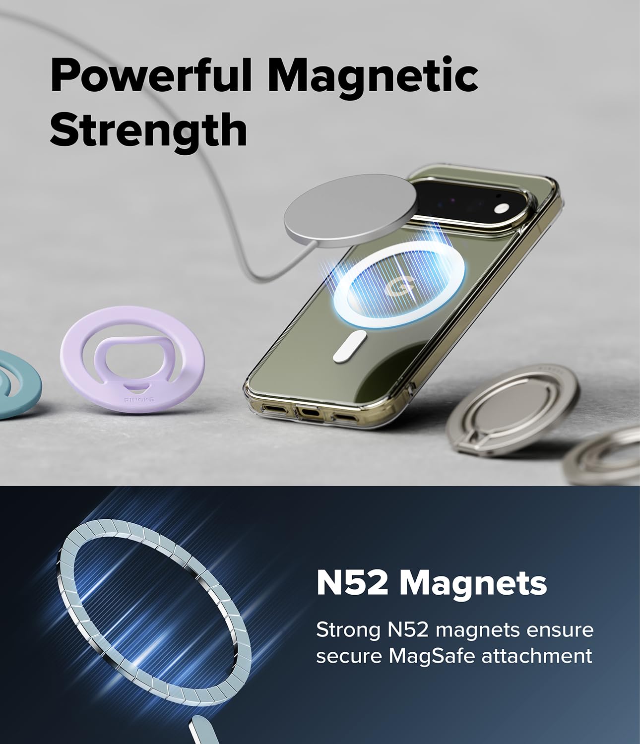 Ringke Funda y Protector Pantalla para Pixel 11 Pro [Fusion Magnetic]
