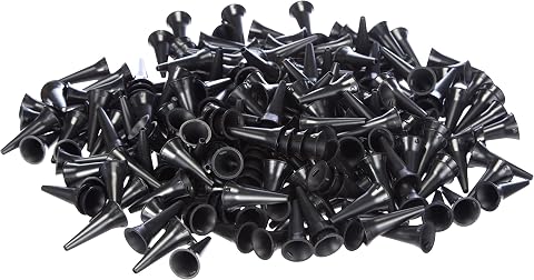 Gima - Mini Speculum Auricolare Monouso Ø 2,5 mm, Colore Nero, Latex Free, Dispenser da 250 Pezzi