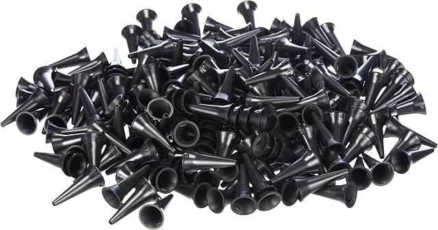 Gima - Mini Speculum Auricolare Monouso Ø 2,5 mm, Colore Nero, Latex Free, Dispenser da 250 Pezzi