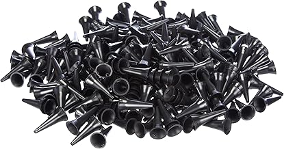 Gima - Mini Disposable Earpiece Speculum Ø 2.5 mm, Black Color, Latex Free, Dispenser of 250 Pieces