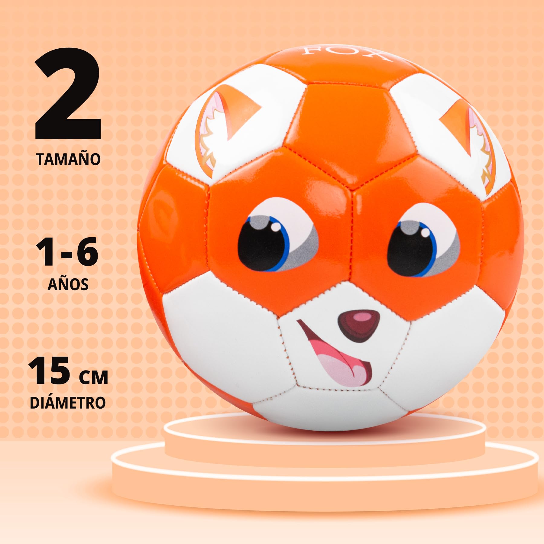 INPODAK Balon Futbol niños,Talla 2 Balon Futbol para niños de 1 a 6 años,Balón con Bomba Manual,Balones pequeños para Juegos en Interior,Exterior y jardín,Regalos Futbol niño