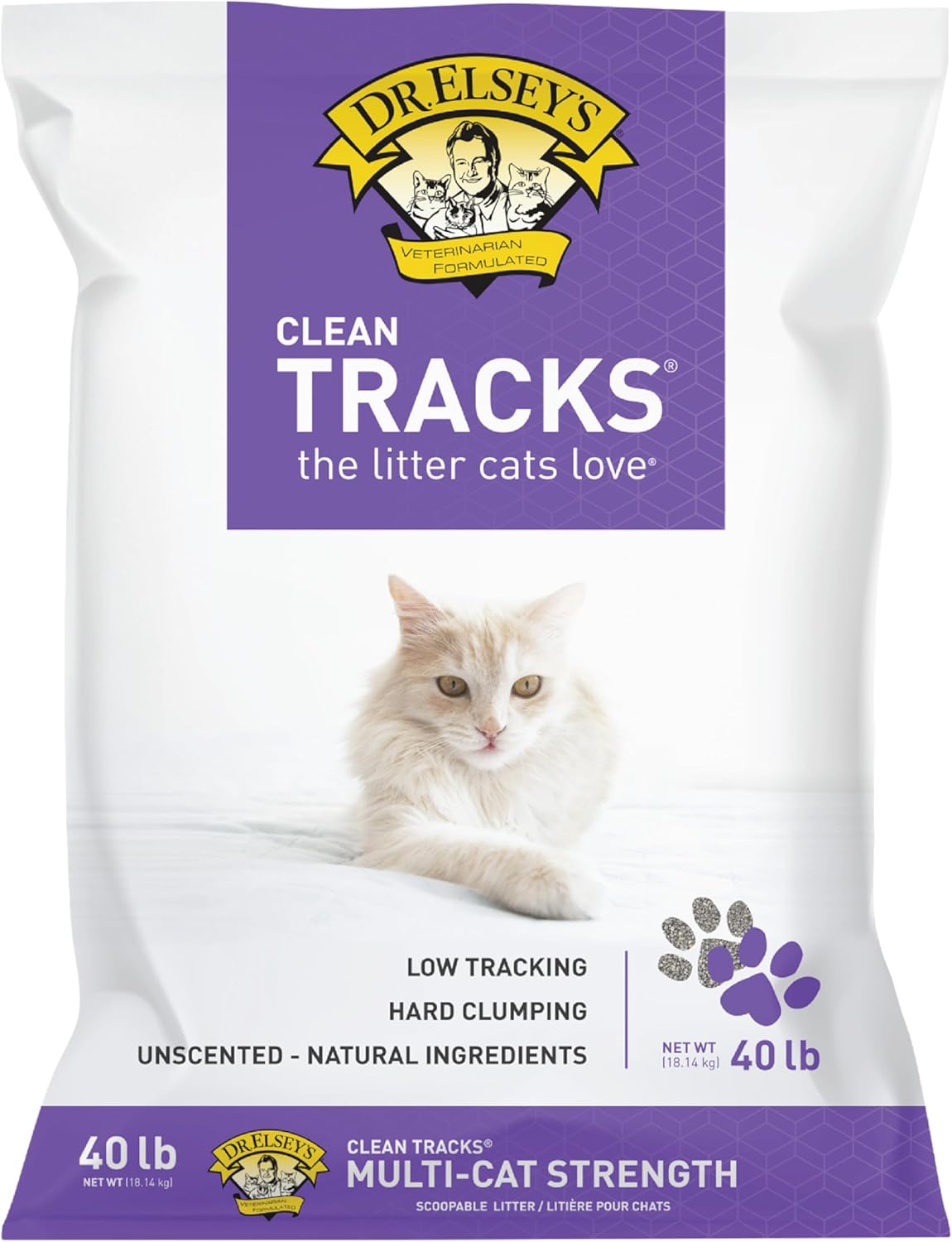 Dr. Elsey's® Clean Tracks Clumping Clay Cat Litter 40 lb. Bag 40 LBS