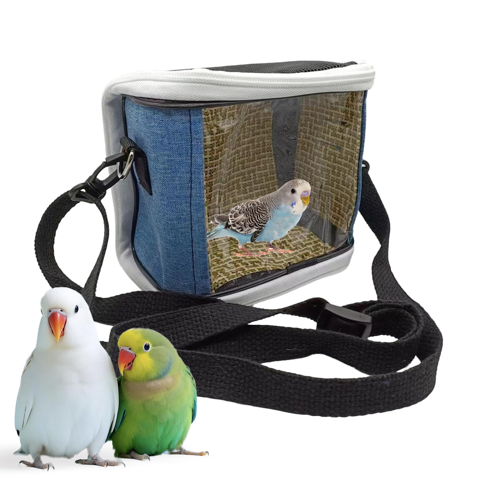 Transportín para Aves de Viaje | Jaula De Transporte Exterior para Agapornis - Jaula de Transporte Exterior para Loros | para Guacamayos Periquitos Visitas al Veterinario Paseos