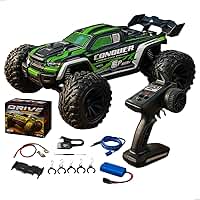 Carrinho Controle Remoto 50km/h 4X4 Automodelo Rc Competição Conquer com 2 Baterias Jipe Trilha 1:16