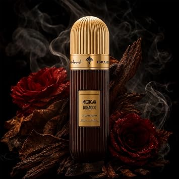 IBRAQ 100ml Mexican Extrait de Parfum, Luxury Tobacco Inspired Perfume with Warm Woody Aromatic Scent, Elegant Ribbed Bottle, Premium Fragrance for Day Evening and Special Occasions