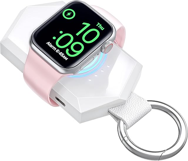 AORATY Portable Wireless Charger for Apple Watch, Lightweight Apple Watch Power Bank 1000mAh Magnetic iWatch Charger Compatible with Apple Watch Series 8/7/6/5/4/3/2/SE/Ultra