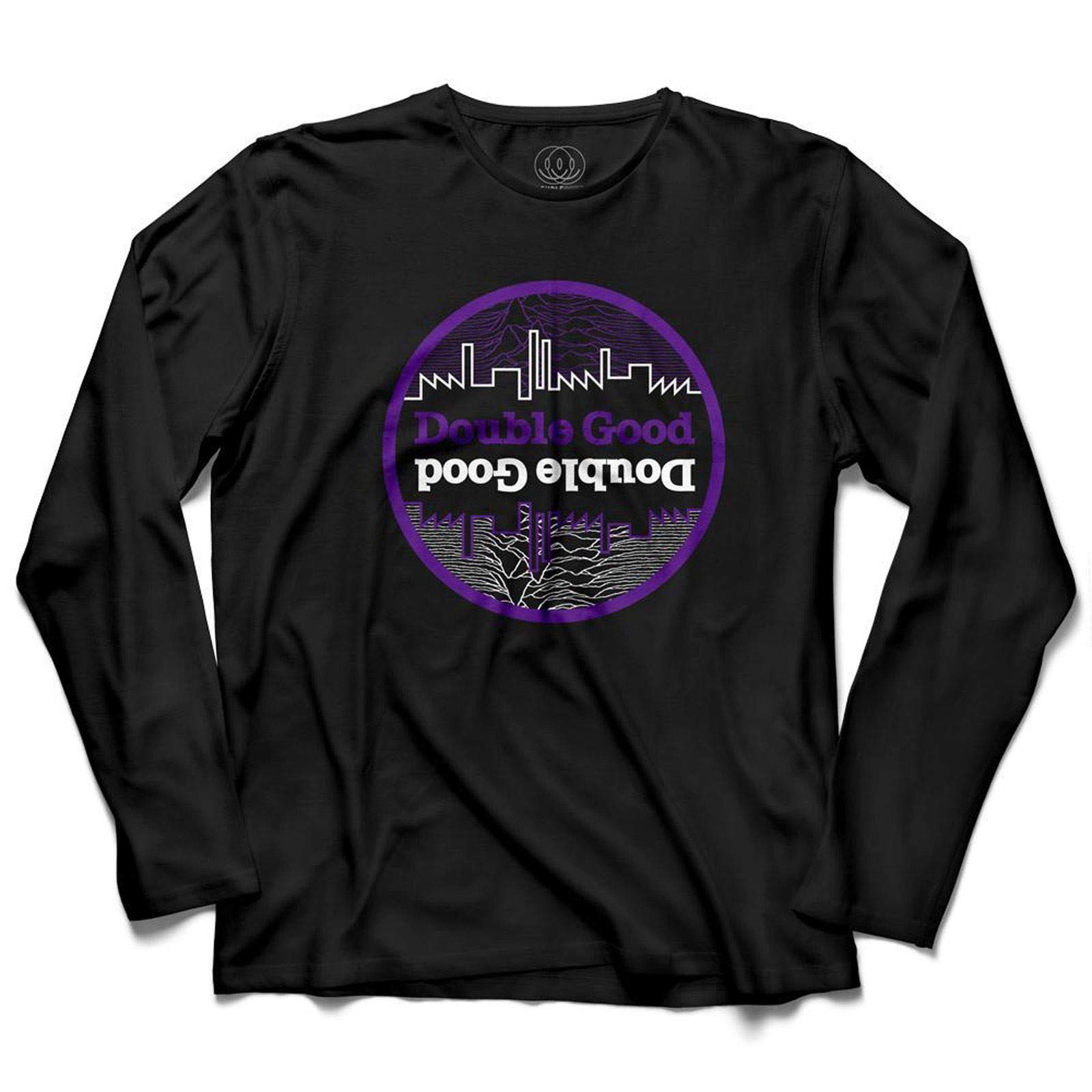 Double Good Garments Black Industrial Music Revolution Acid House Dance Rave Dj T-Shirt Long Sleeve T-Shirt (Xl, )