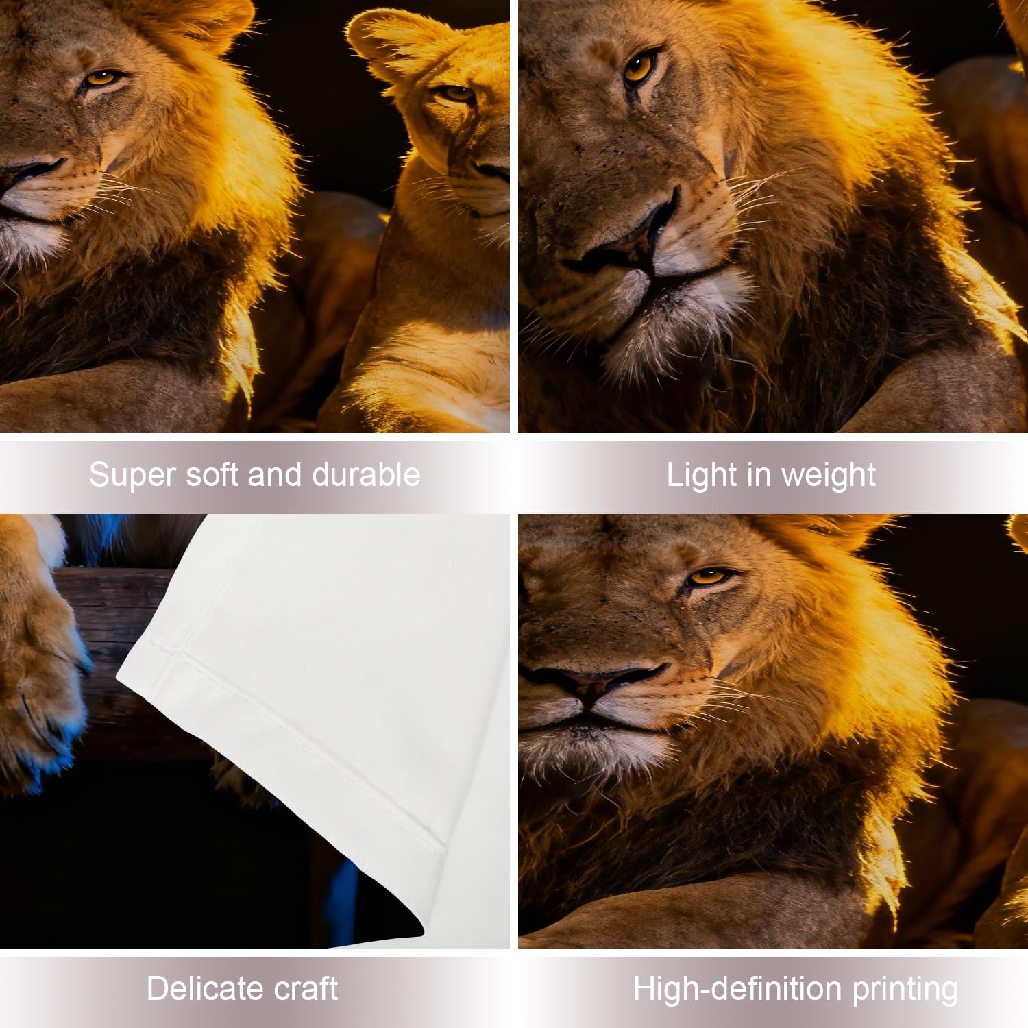 Amazon.co.jp: Shrahala ライオンタペストリー 男女ライオンの愛