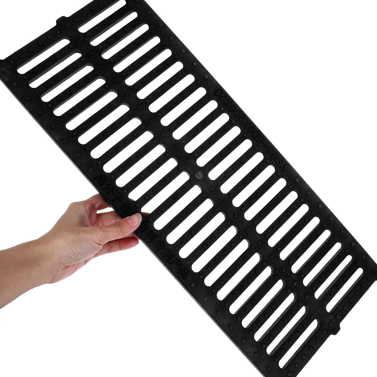 Wymienna pokrywa rusztu odpływowego z żywicy, 500 x 200 mm, plastikowa osłona na zewnątrz do wydajnego odprowadzania wody deszczowej i kanału