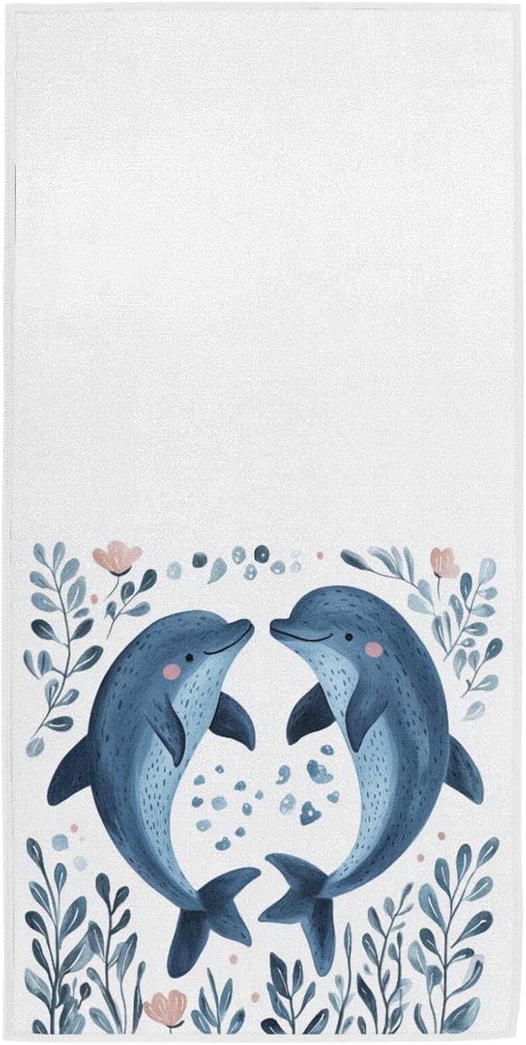 Gorgeous Soft Cotton Towel, Entomology Bugs and Insects Collection White Large Absorbent Hand Towels Home Decor for Guest, Bathroom, Beach, Guest, Hotel, Gym and Spa(16" x 30")