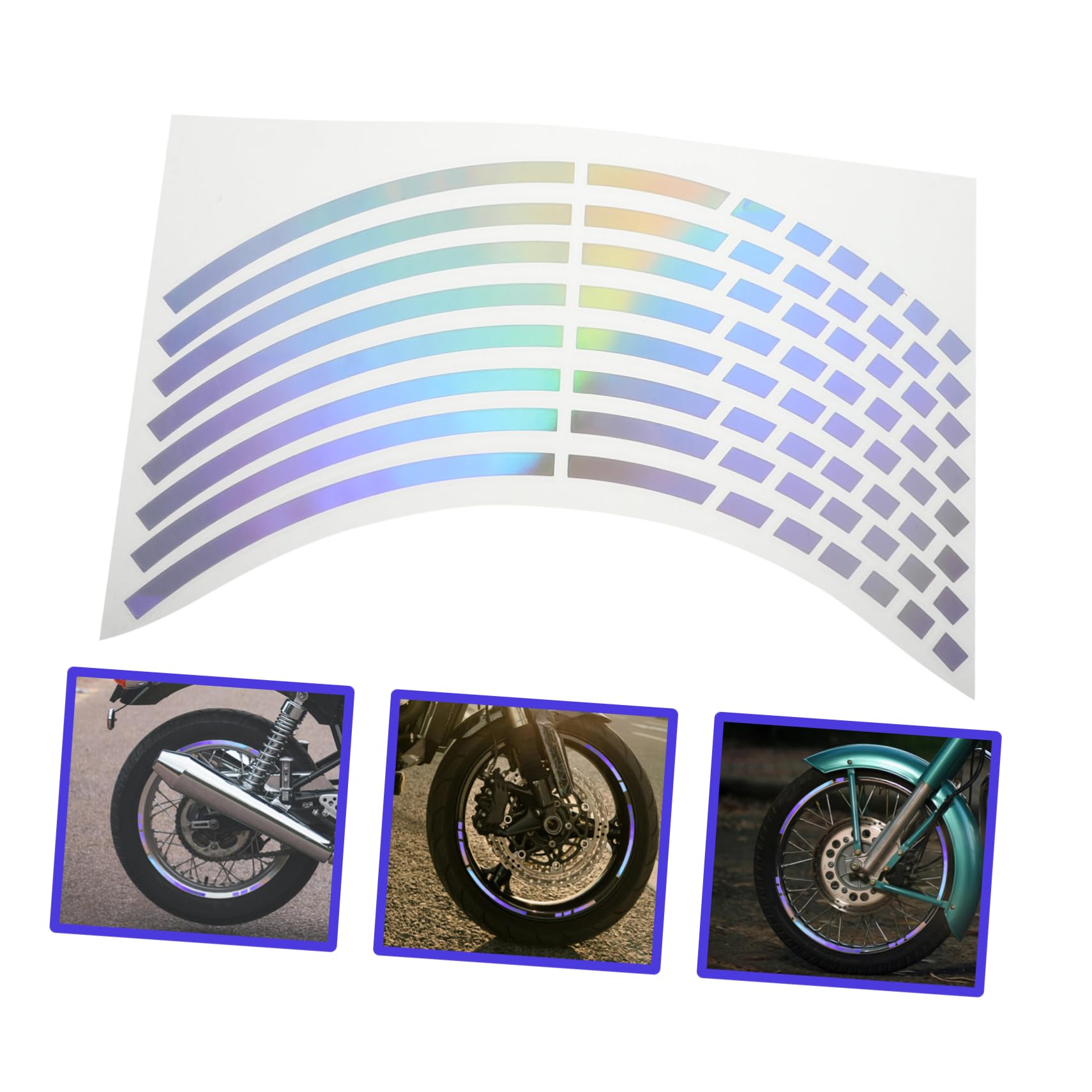 Car Rim Sticker Reflective Car Wheel Rim Stickers Vinyl Car Styling Stickers Mark ...