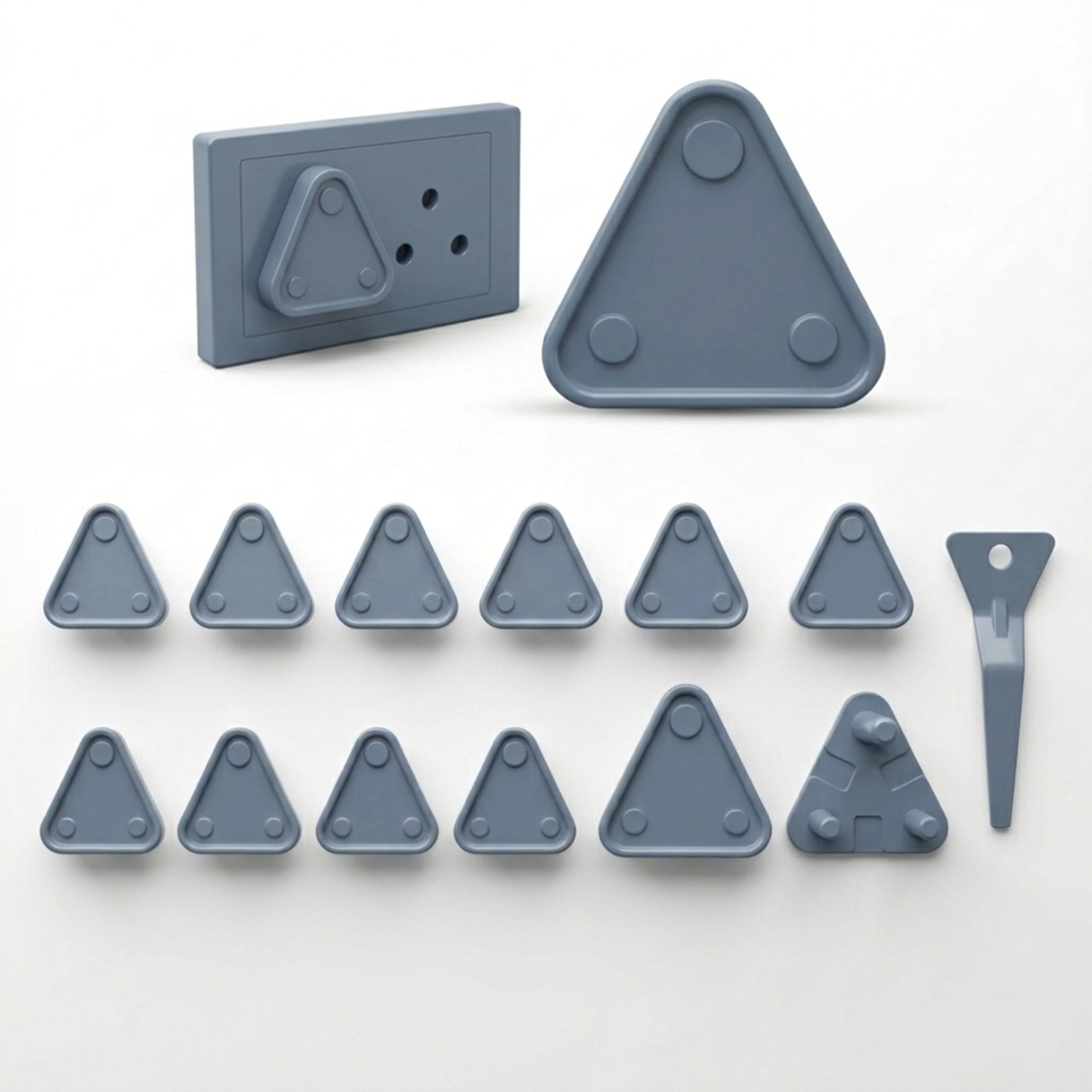 baby socket covers (12 pcs) | child proof electric socket protector | plug point cover for babies | switch board safety guard 5a & 15a | baby proofing home (grey)