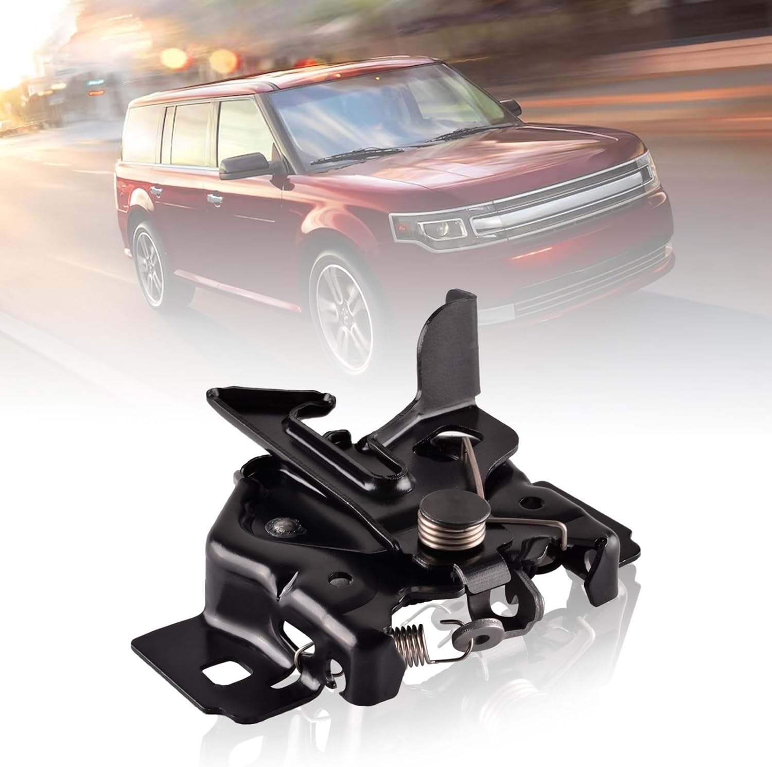 Hood Latch Assembly Compatible With Ford Edge Flex Focus Fusion | Lincoln MKX | Mercury Milan Replace Front Engine Hood Lock Lacth