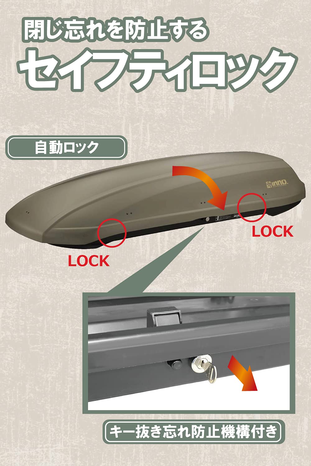 Amazon.co.jp: カーメイト(CARMATE) ルーフボックス inno BR1800  